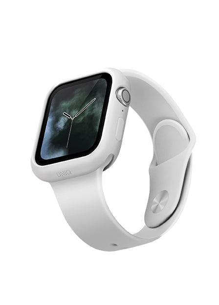 Kryt na Apple Watch 40 mm UNIQ Lino - bílý - iSTYLE CZ