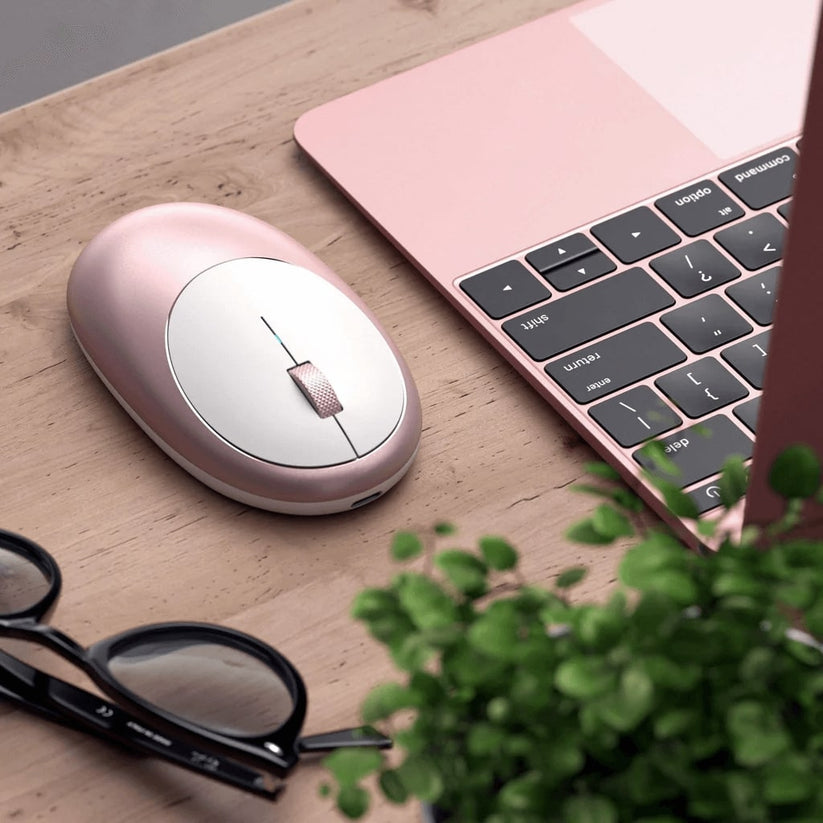Ergonomická bezdrátová myš Satechi M1 - růžová - iSTYLE CZ