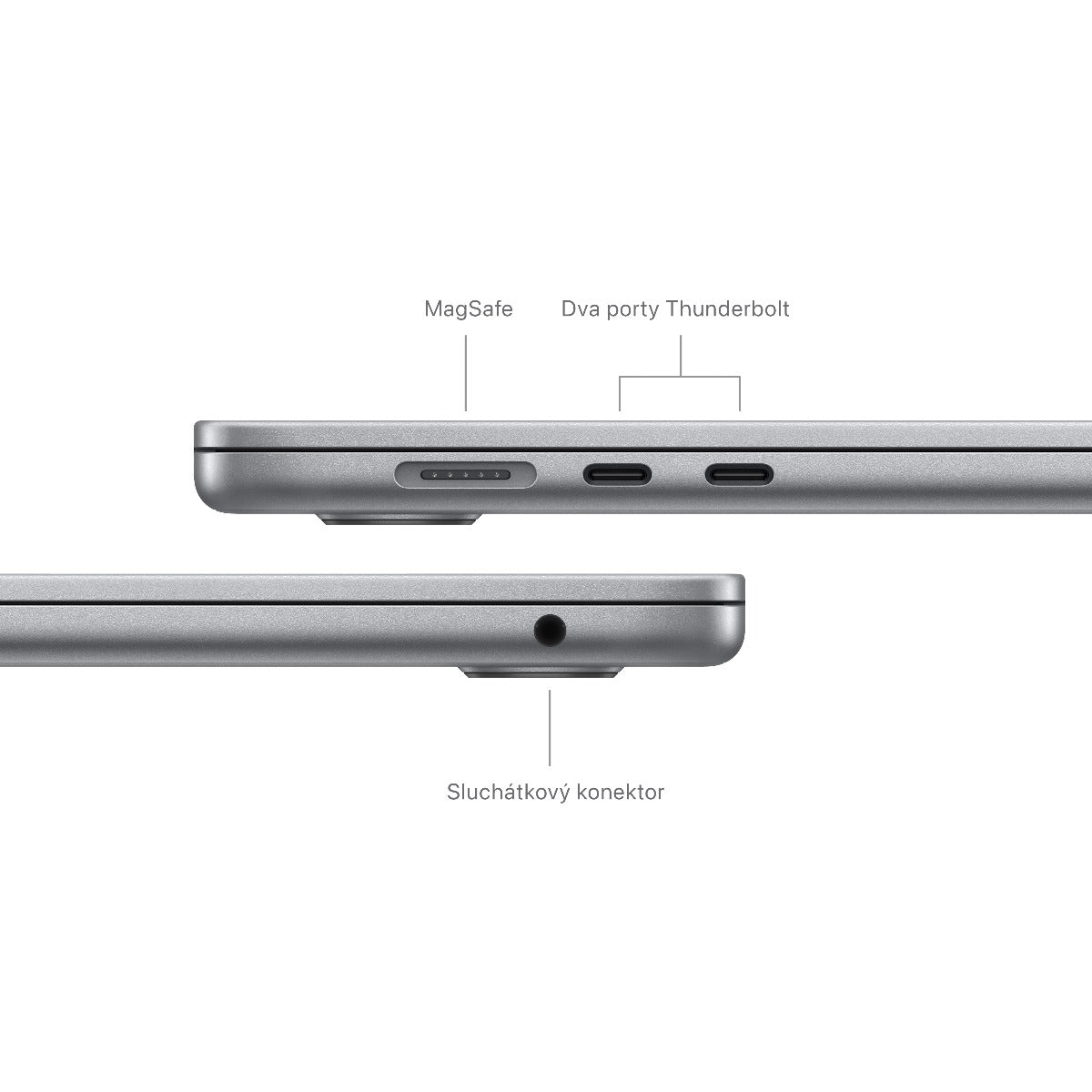 MacBook Air 15,3", Apple M3 8jádrové CPU, 10jádrové GPU, 16GB, 256GB SSD, CZ - vesmírně šedý (renovovaný) - iSTYLE.cz