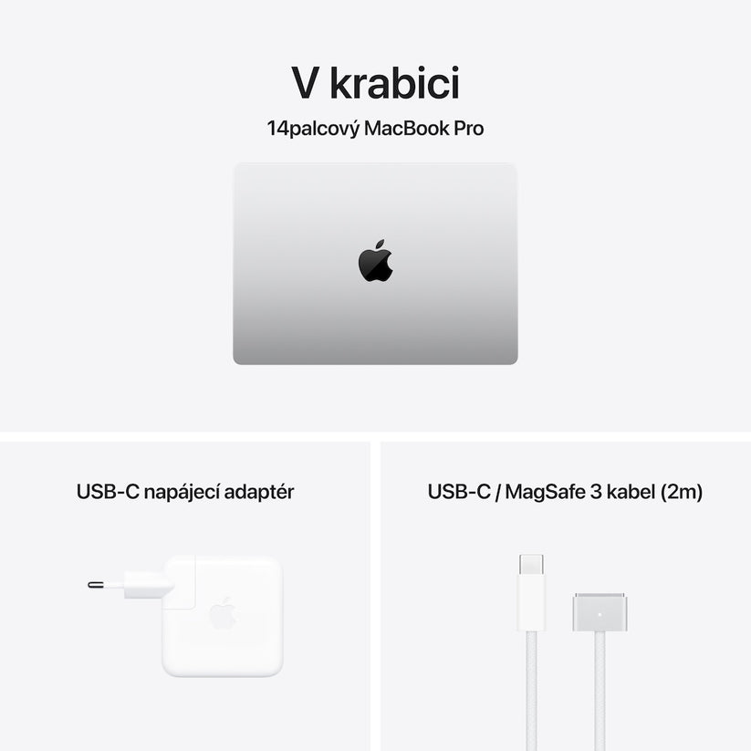 Apple MacBook Pro 14,2", Apple M4 10jádrové CPU, 10jádrové GPU, 16GB, 512GB SSD, CZ - stříbrný (otevřený) - iSTYLE CZ