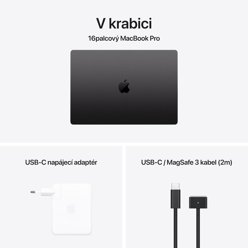 MacBook Pro 16,2", Apple M4 Max 14jádrové CPU, 32jádrové GPU, 36GB, 1TB SSD, CZ - vesmírně černý (renovovaný) - iSTYLE CZ