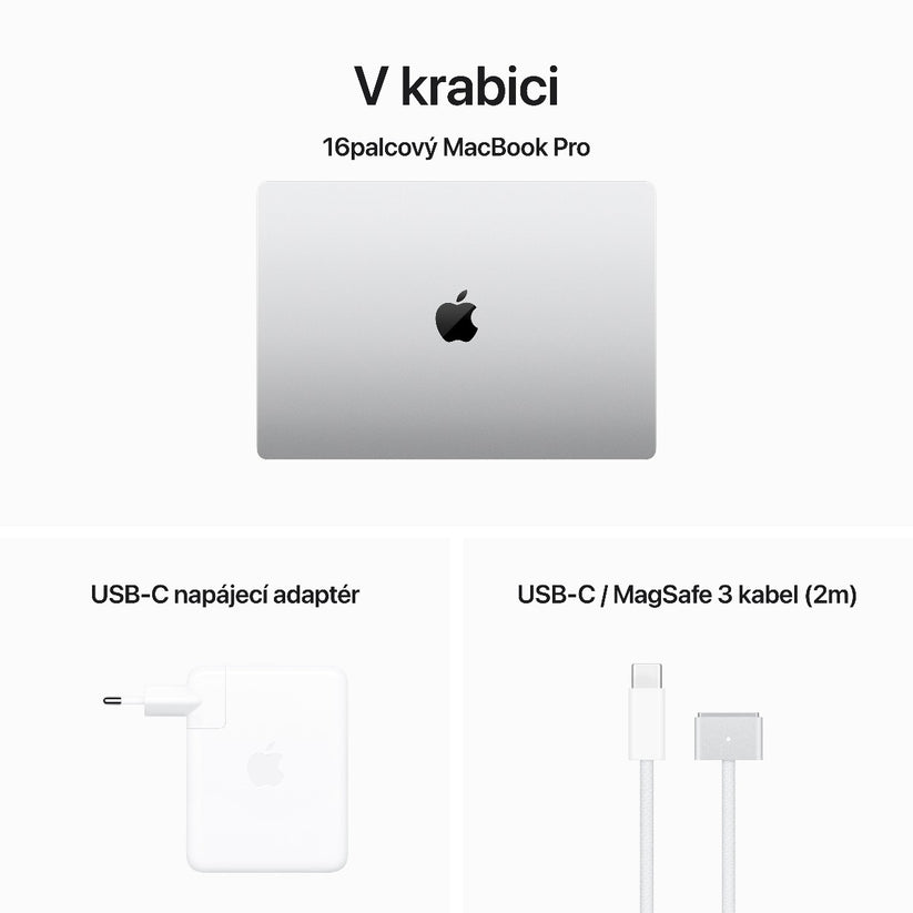 Apple MacBook Pro 16,2", Apple M3 Pro 12jádrové CPU, 18jádrové GPU, 36GB, 512GB SSD, CZ - stříbrný (renovovaný) - iSTYLE CZ
