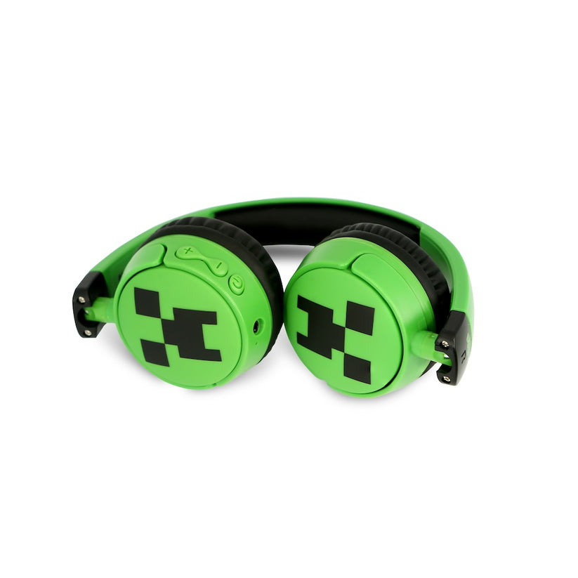 Dětská bezdrátová sluchátka OTL Minecraft Creeper Kids - zelená - iSTYLE CZ