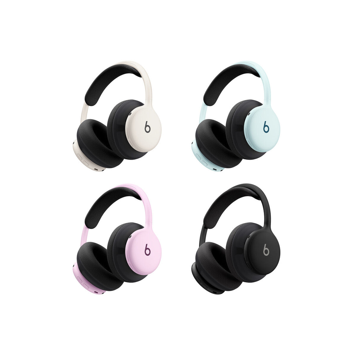 Sada polstrování pro Beats 360 – černé pletené polstrování náušníků a hlavového oblouku