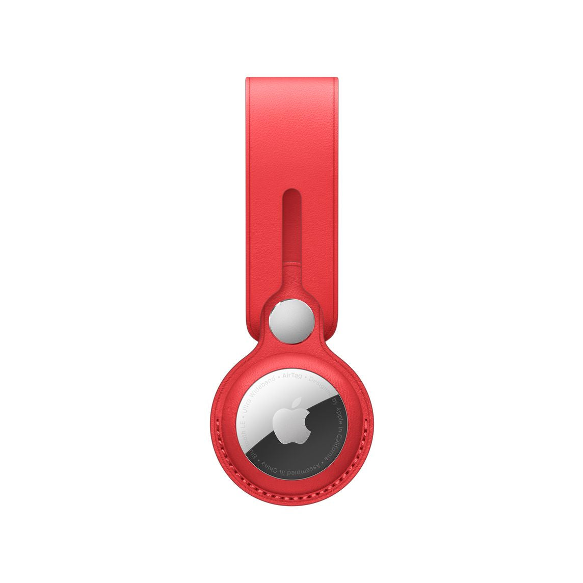 Apple kožené poutko na AirTag – (PRODUCT)RED - iSTYLE.cz