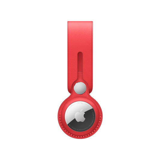 Apple kožené poutko na AirTag – (PRODUCT)RED - iSTYLE.cz