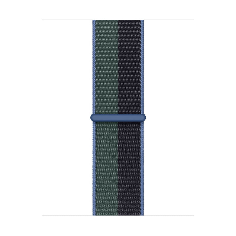 Apple Watch 38/40/41 mm půlnočně modrý / eukalyptový provlékací sportovní řemínek - iSTYLE.cz