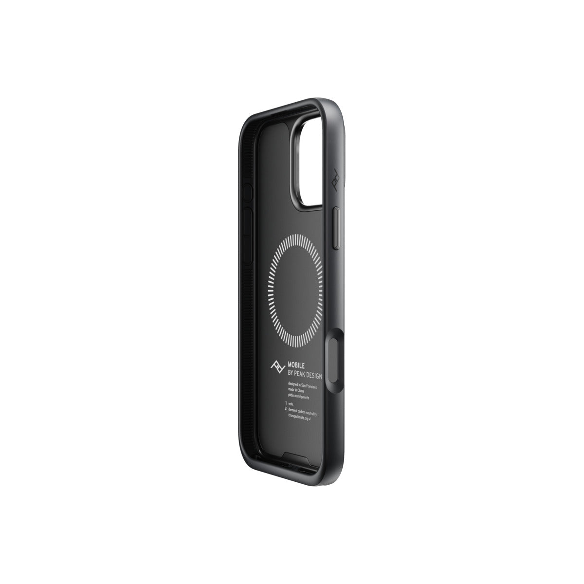 Kryt pro iPhone 16 Pro Max Peak Design Mobile Everyday Clarino Case - černý - iSTYLE CZ