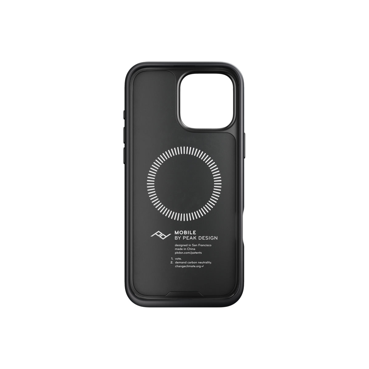 Kryt pro iPhone 16 Pro Max Peak Design Mobile Everyday Clarino Case - černý - iSTYLE CZ