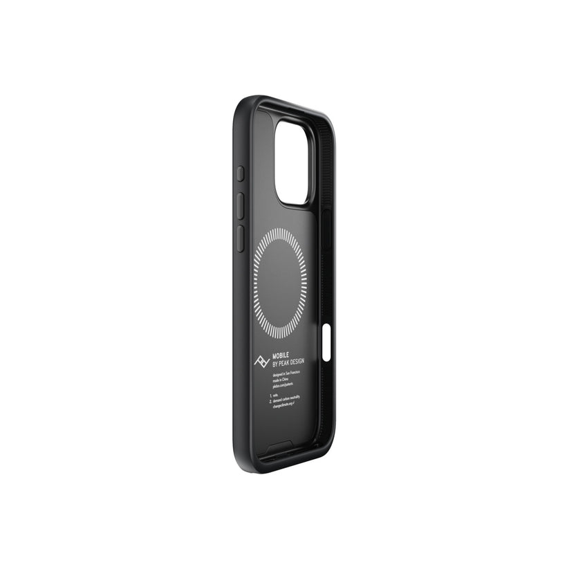 Kryt pro iPhone 16 Pro Max Peak Design Mobile Everyday Clarino Case - černý - iSTYLE CZ