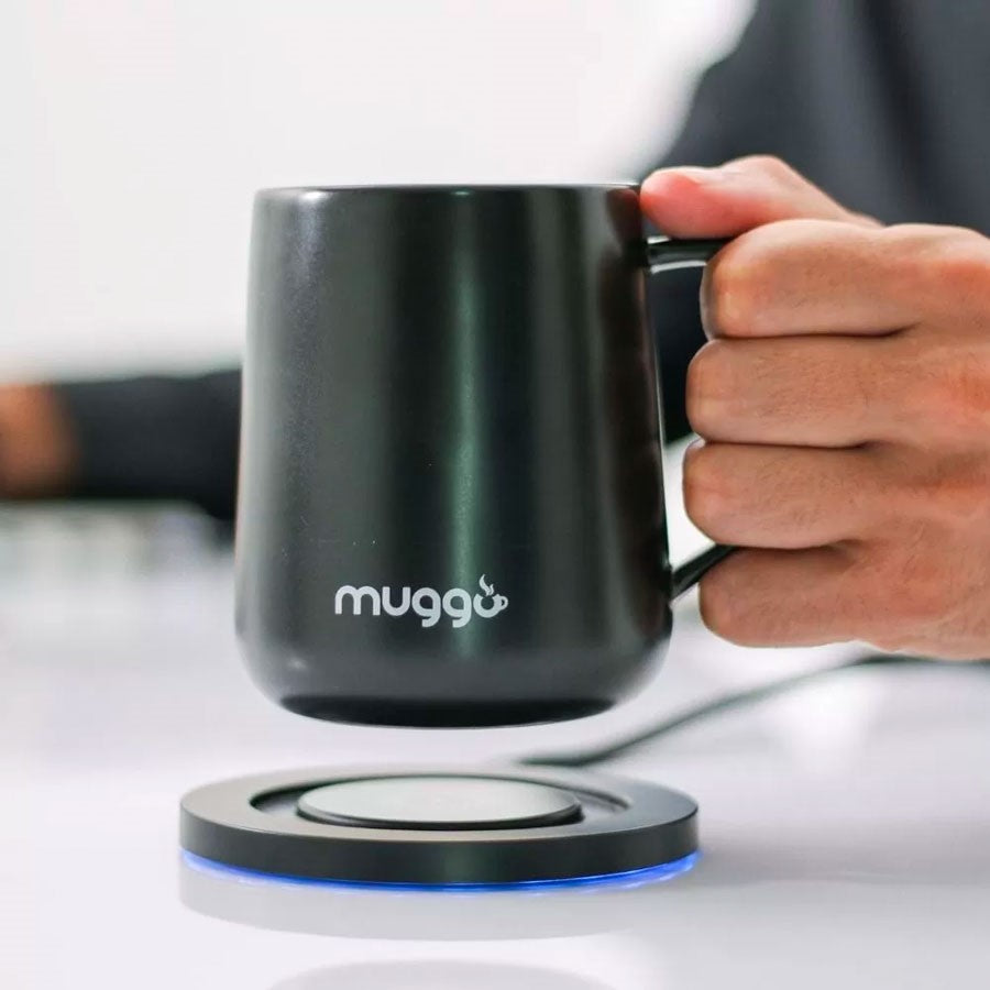 Inteligentní vyhřívaný hrnek Muggo QI Grande - černý