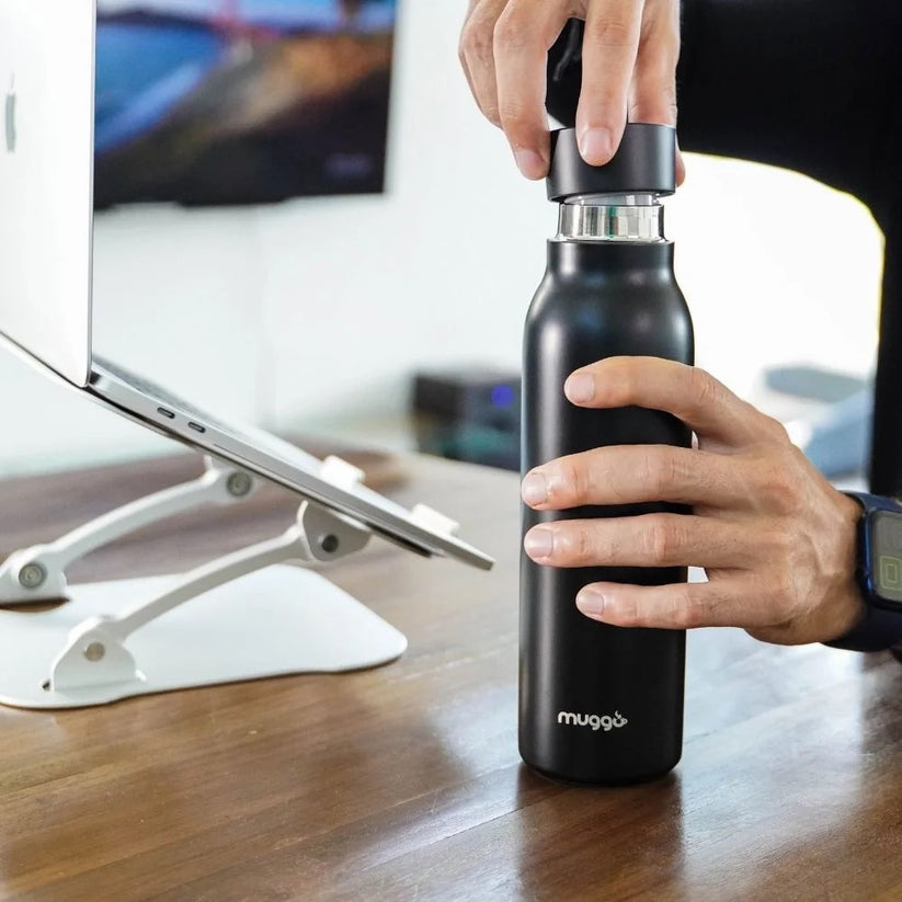 Inteligentní termoska Muggo - černá