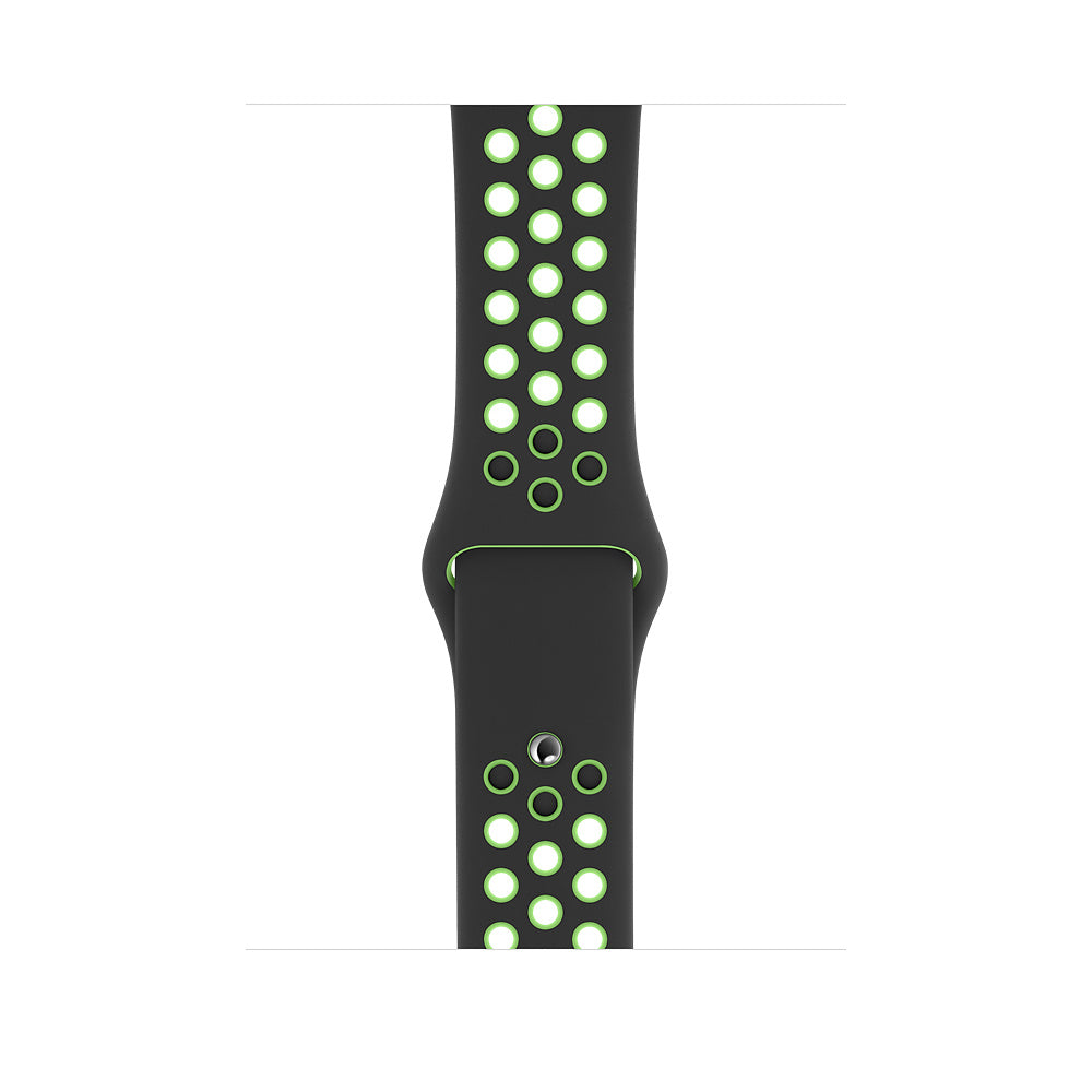 Apple Watch sportovní řemínek Nike 42/44/45/49 mm - černý / Lime Blast - iSTYLE CZ