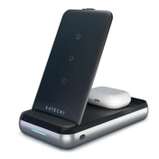 10 000 mAh hliníková bezdrátová powerbanka se stojánkem Satechi Duo Wireless Charger