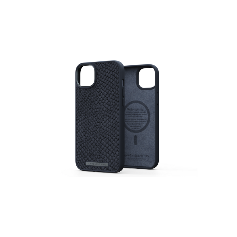 Kožené MagSafe pouzdro pro iPhone 14 Pro Njord byELEMENTS - černé
