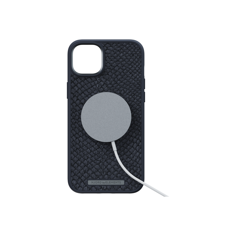 Kožené MagSafe pouzdro pro iPhone 14 Pro Njord byELEMENTS - černé