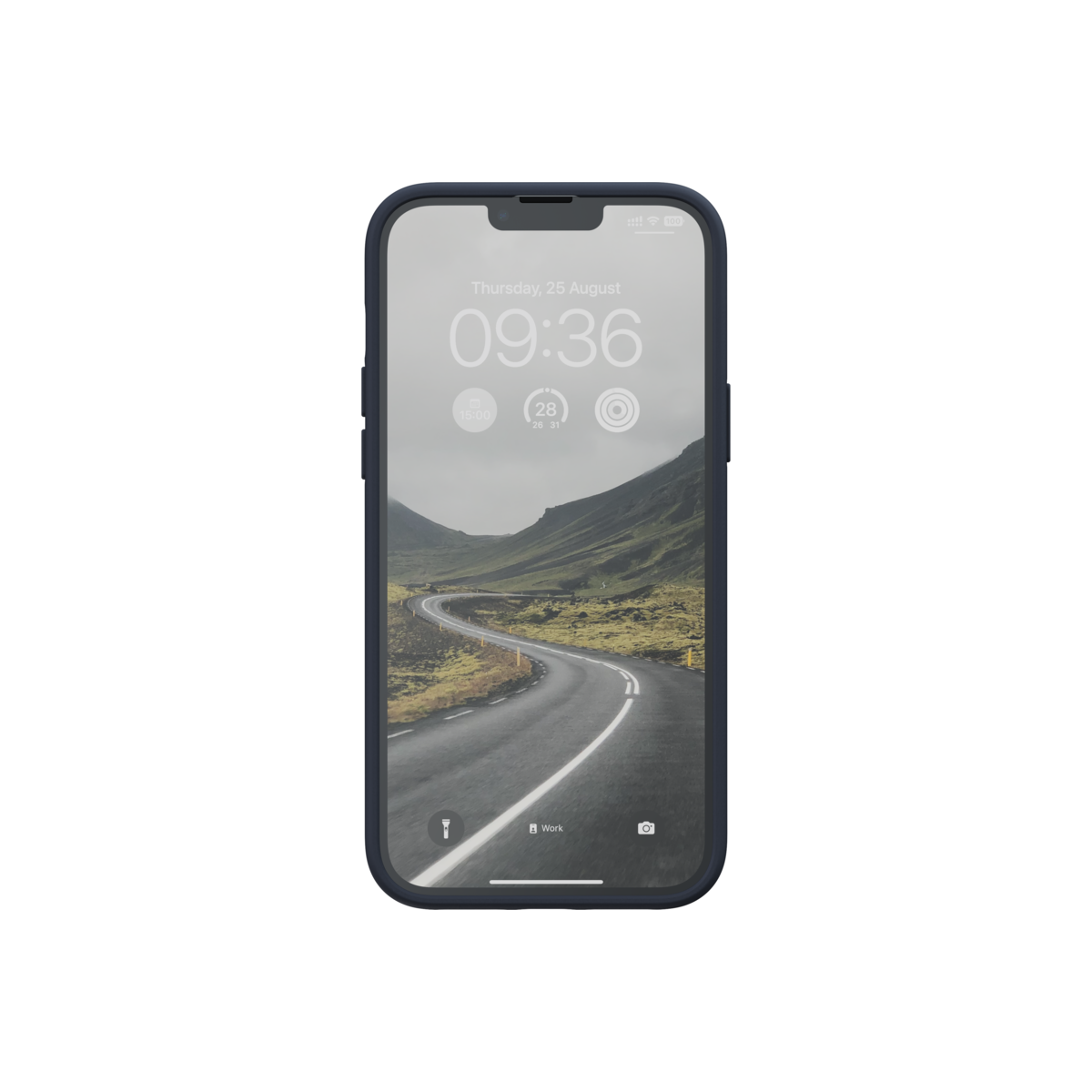 Kožené MagSafe pouzdro pro iPhone 14 Pro Njord byELEMENTS - černé