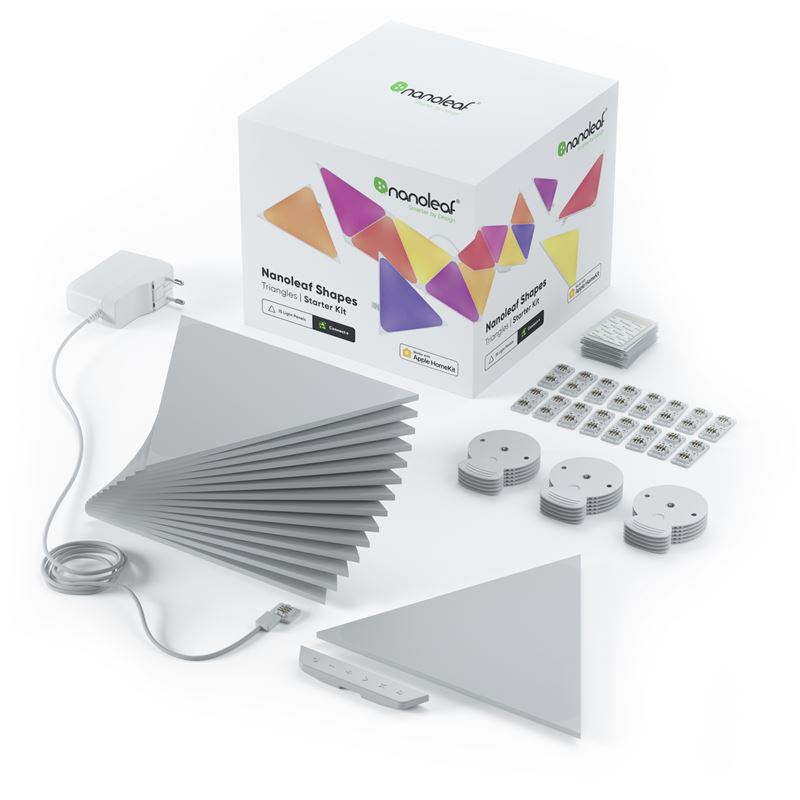 LED panely Nanoleaf Shapes Triangles Starter Kit, 15 kusů