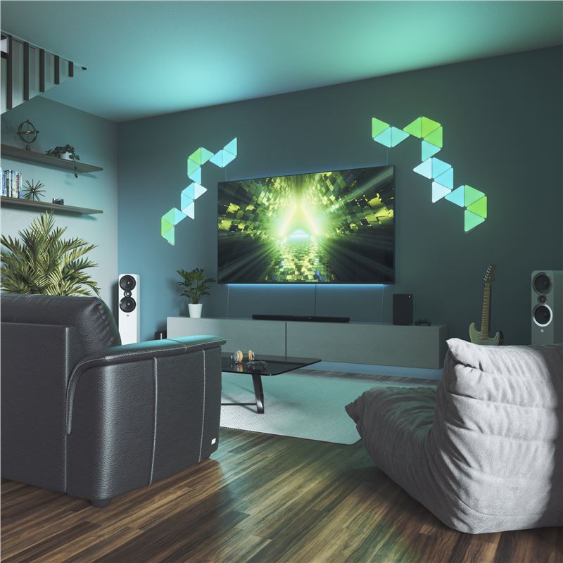 LED panely Nanoleaf Shapes Triangles Starter Kit, 15 kusů