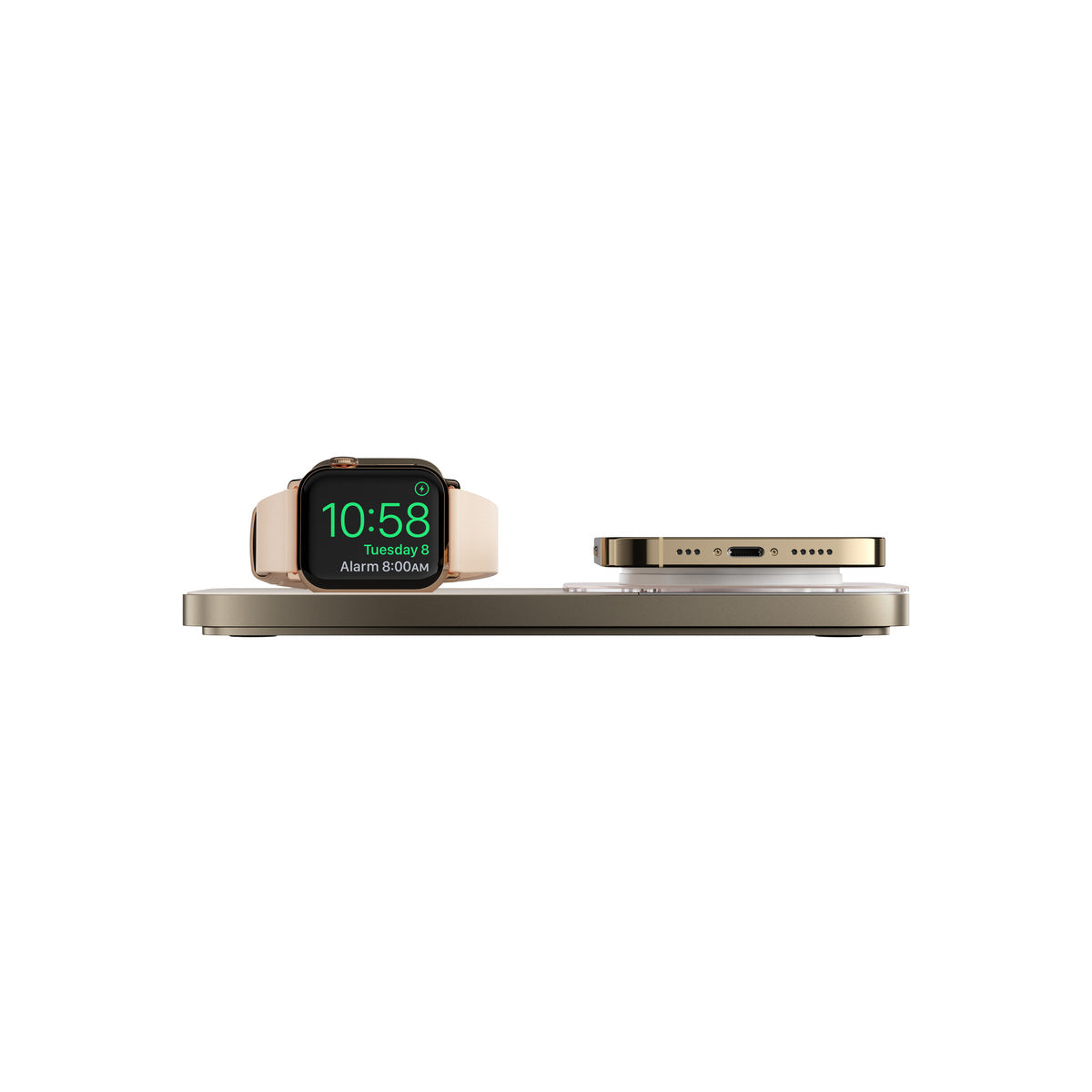 Bezdrátová MagSafe nabíjecí stanice Nomad Base One Max - zlatá