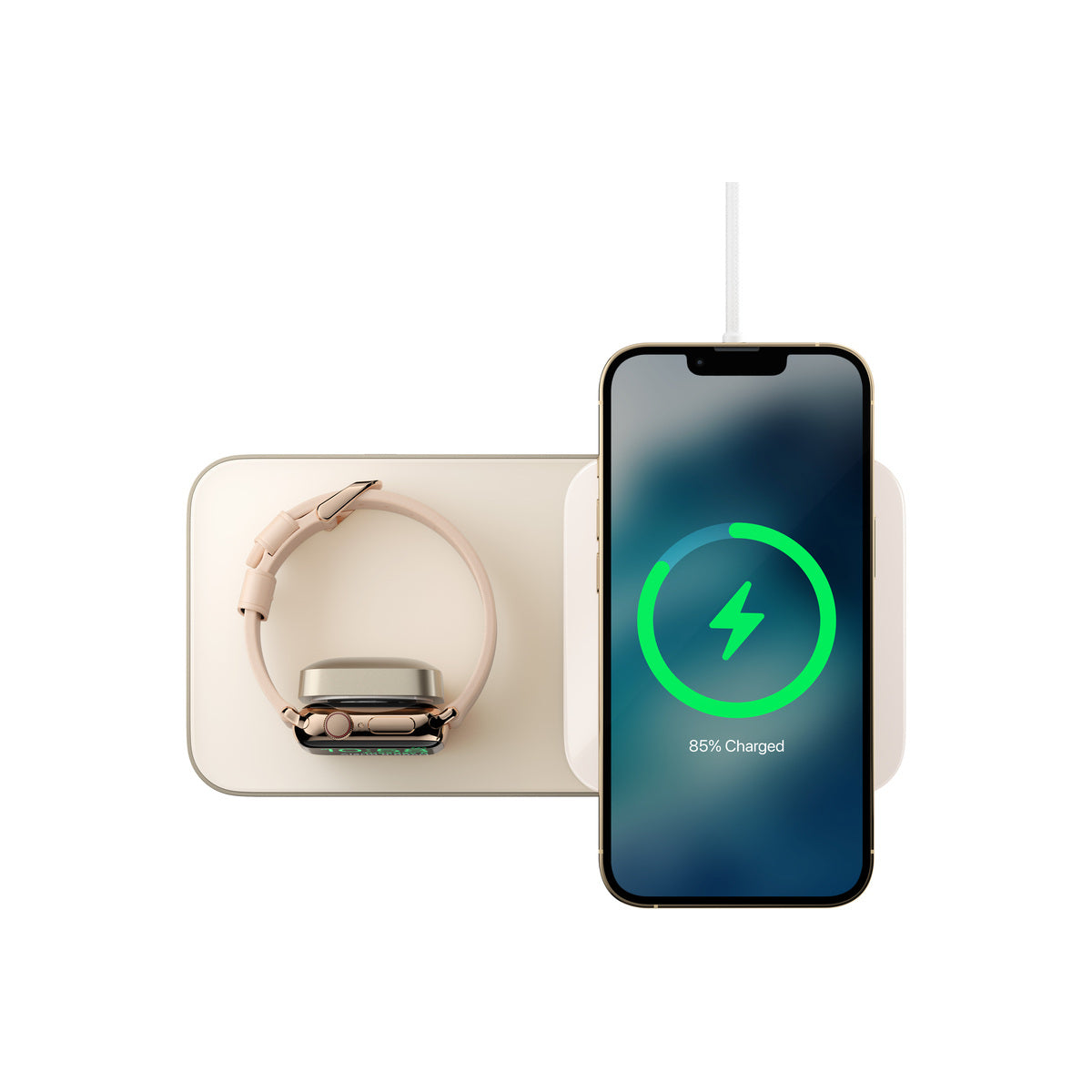 Bezdrátová MagSafe nabíjecí stanice Nomad Base One Max - zlatá