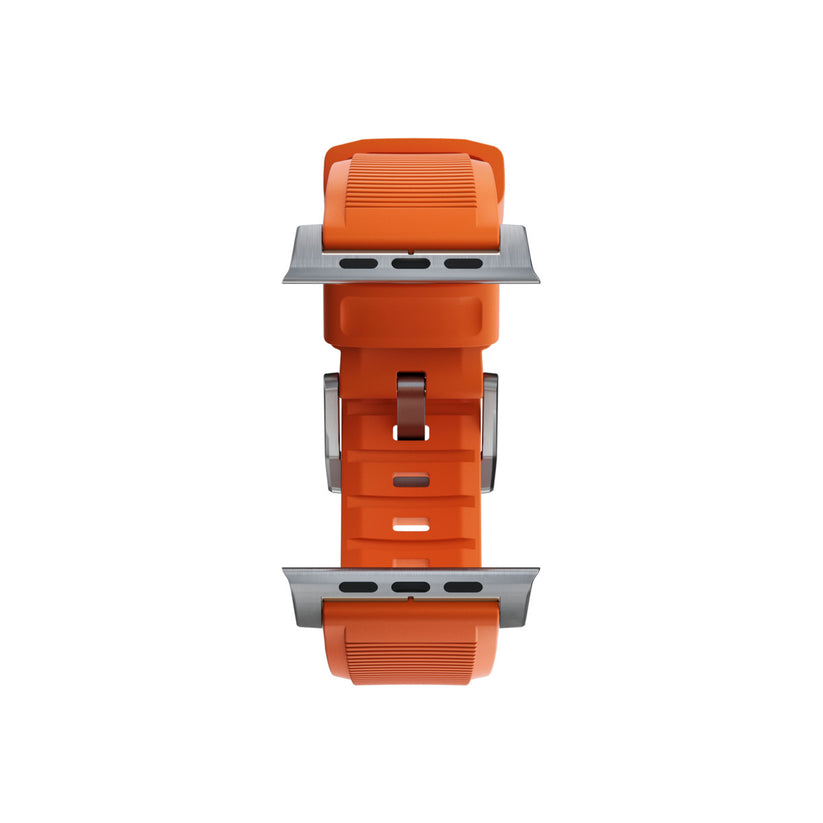 Řemínek pro Apple Watch 42/44/45/49 mm Nomad Rugged Strap - oranžový - iSTYLE CZ