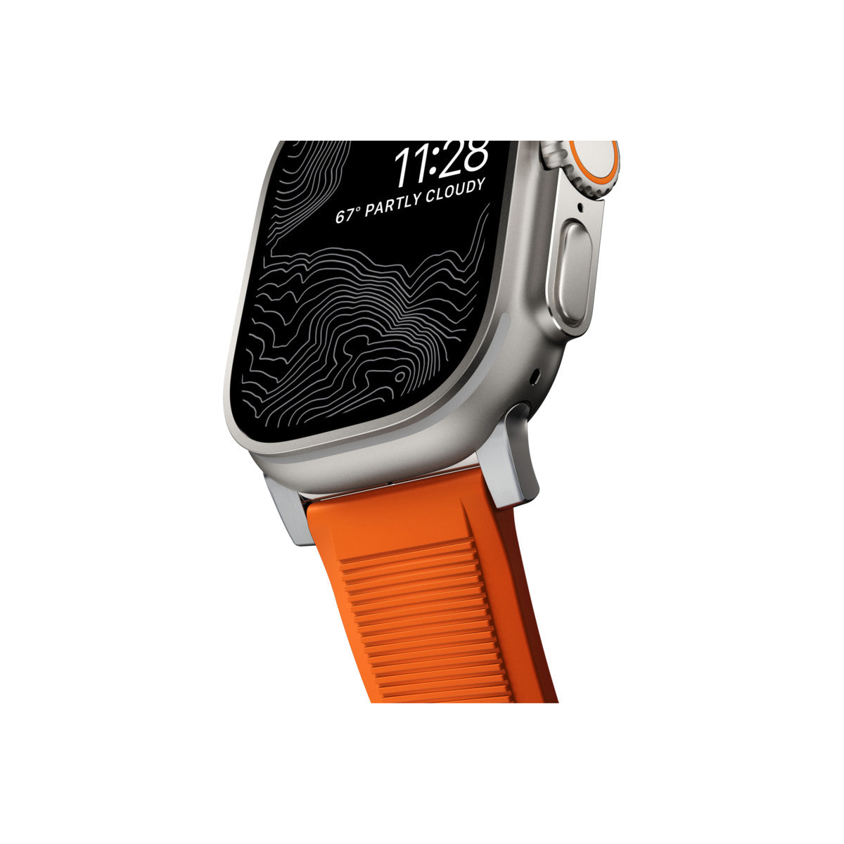 Řemínek pro Apple Watch 42/44/45/49 mm Nomad Rugged Strap - oranžový - iSTYLE CZ