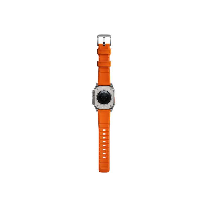 Řemínek pro Apple Watch 42/44/45/49 mm Nomad Rugged Strap - oranžový - iSTYLE CZ