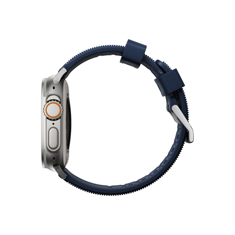 Řemínek pro Apple Watch 42/44/45/49 mm Nomad Rugged Strap - modrý - iSTYLE CZ