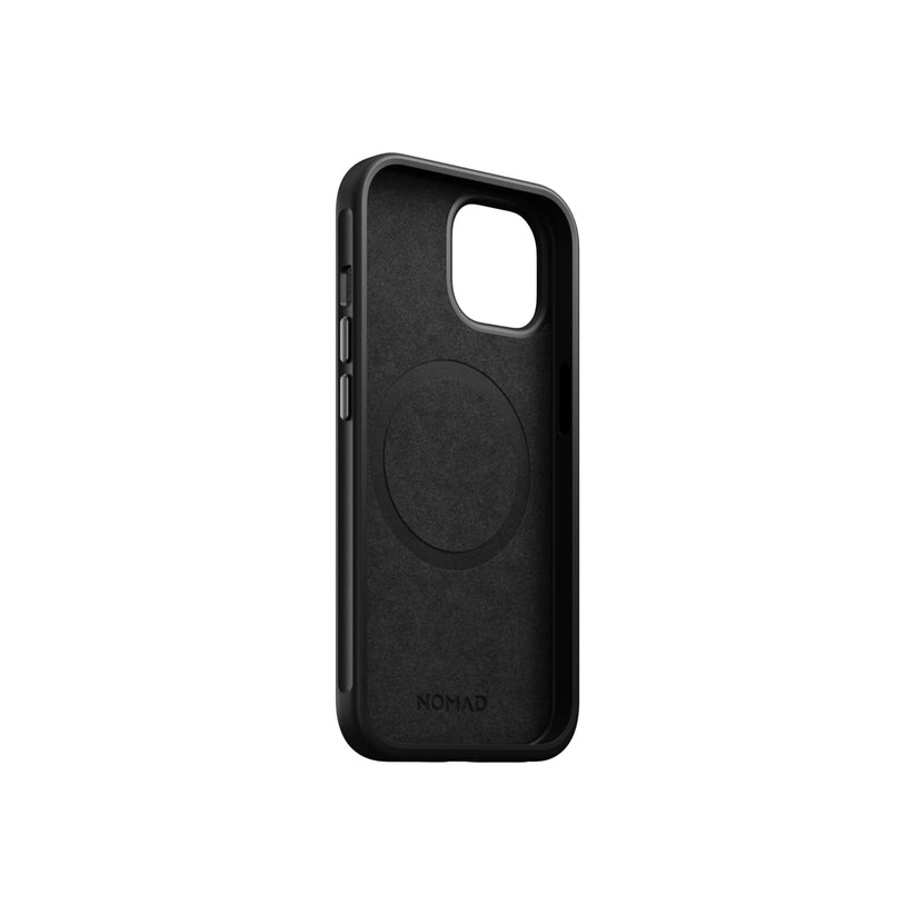 Kožený kryt pro iPhone 15 Nomad Modern - černý - iSTYLE CZ