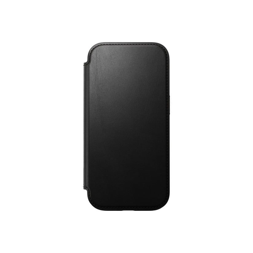 Kožený MagSafe kryt pro iPhone 16 Pro Nomad Modern Leather Folio - černý - iSTYLE CZ