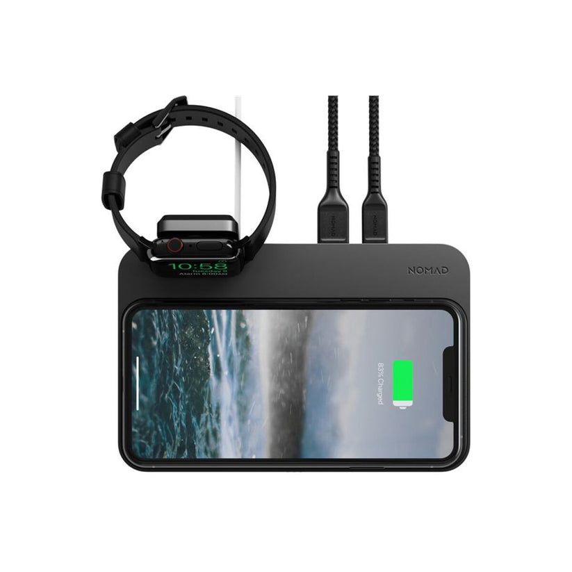 Bezdrátová nabíječka i pro Apple Watch Nomad Base Station Apple Watch V3 - černá