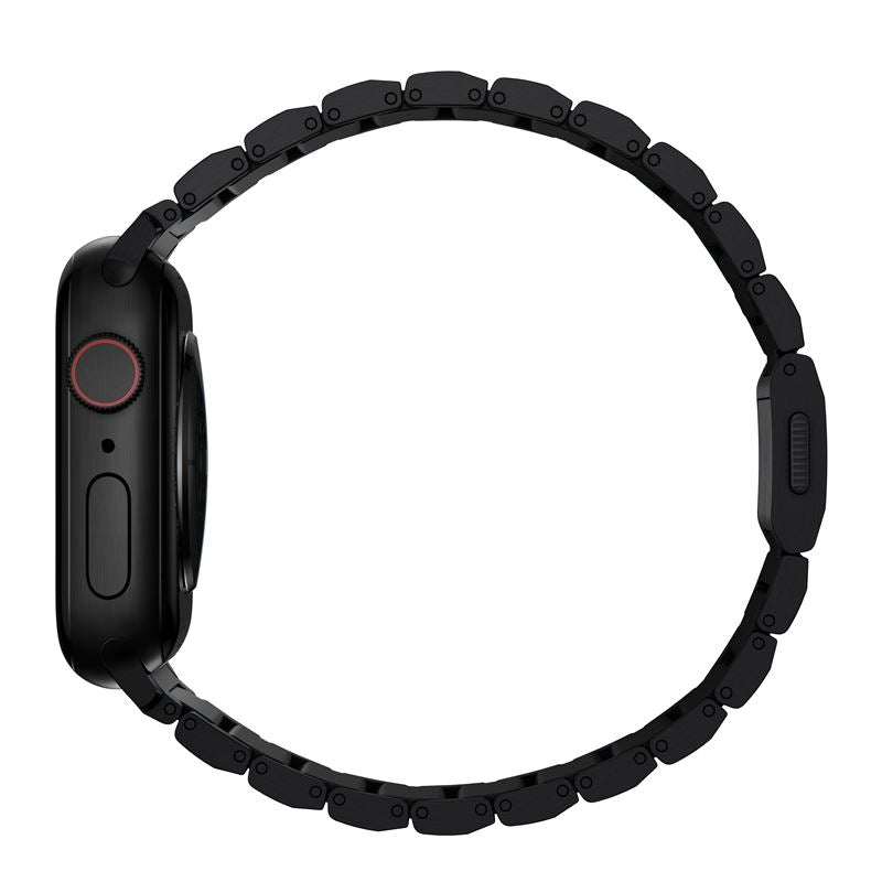 Titanový řemínek pro Apple Watch 42/44/45/49 mm Nomad Titanium - černý - iSTYLE CZ