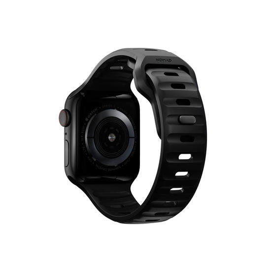 Řemínek na Apple Watch 44/42/45/49 mm Nomad Sport Strap vel. M/L - černý - iSTYLE CZ
