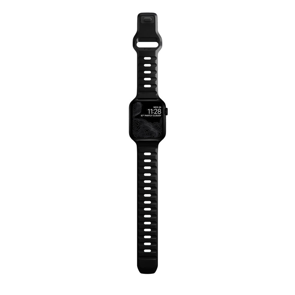 Řemínek na Apple Watch 44/42/45/49 mm Nomad Sport Strap vel. M/L - černý - iSTYLE CZ