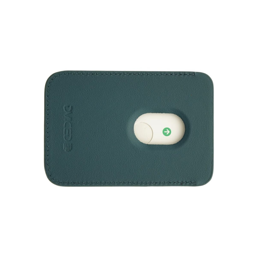 Kožená MagSafe peněženka Dviced s podstavcem – modrá - iSTYLE CZ