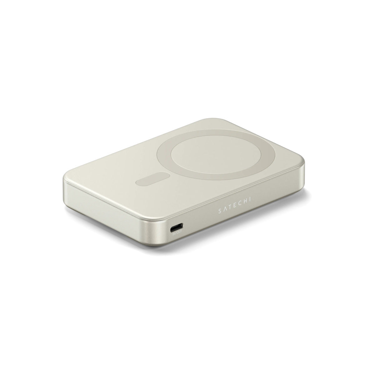 Magnetická powerbanka Satechi OntheGo Qi2 10000 mAh se stojánkem - písková