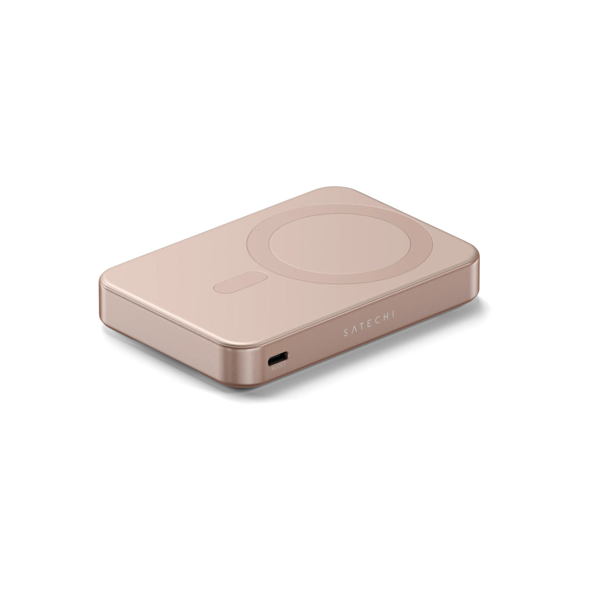 Magnetická powerbanka Satechi OntheGo Qi2 10000 mAh se stojánkem - pouštně růžová