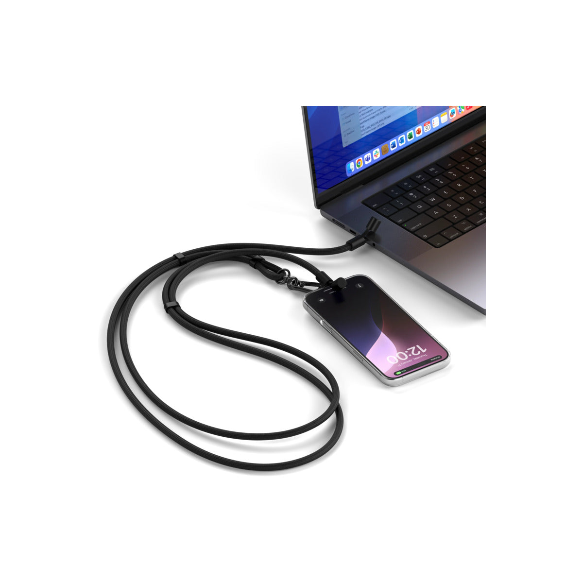 USB-C kabel na krk Satechi OntheGo - černý