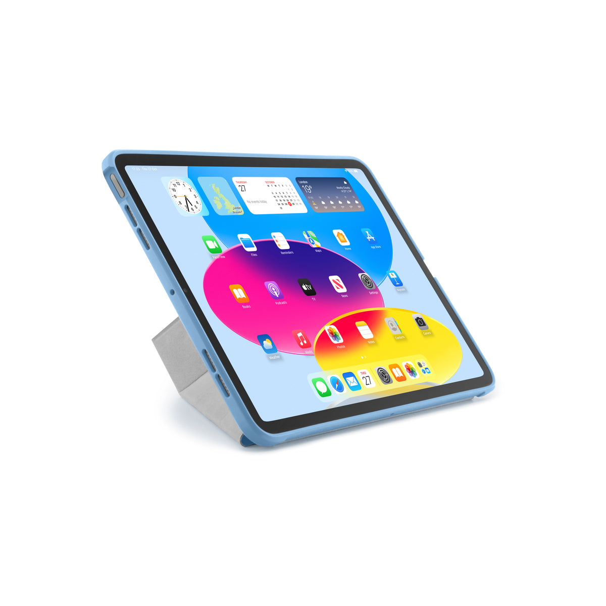 Pouzdro pro iPad 10,9" 2022 Pipetto Origami No1 Original Case - světle modré - iSTYLE CZ