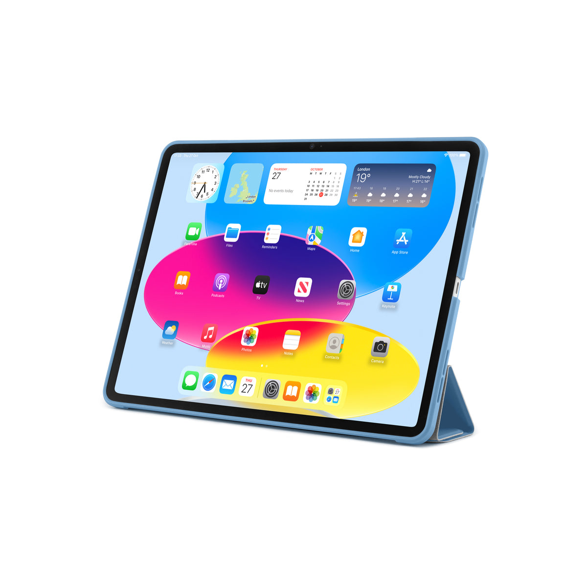 Pouzdro pro iPad 10,9" 2022 Pipetto Origami No1 Original Case - světle modré - iSTYLE CZ