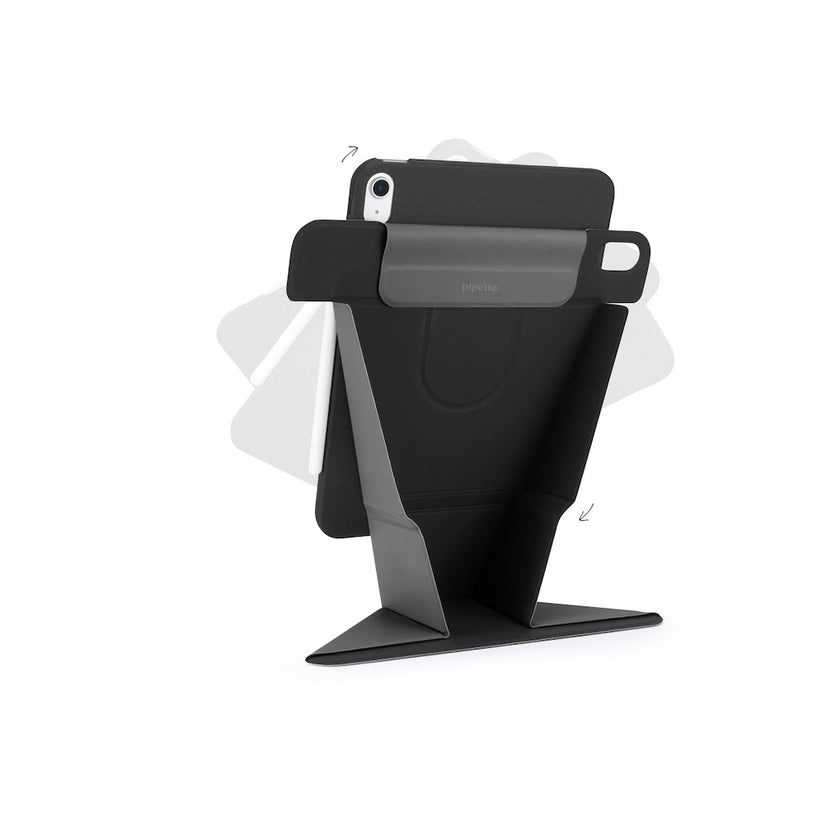 Kryt pro iPad Air 13" (2024) Pipetto Origami No6 Stand Case - černý - iSTYLE CZ