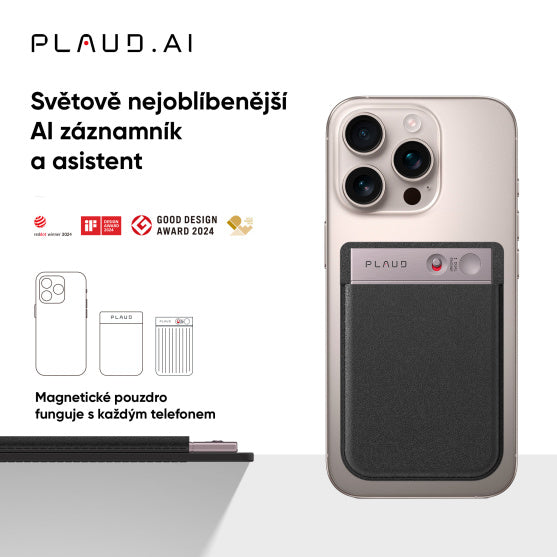 AI záznamník Plaud Note – černý - iSTYLE.cz