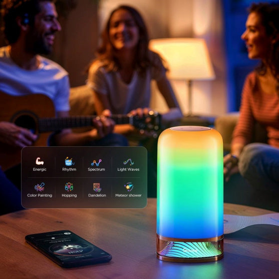 Stolní lampa Govee Table Lamp 2 RGBW s podporou Matter – bílá