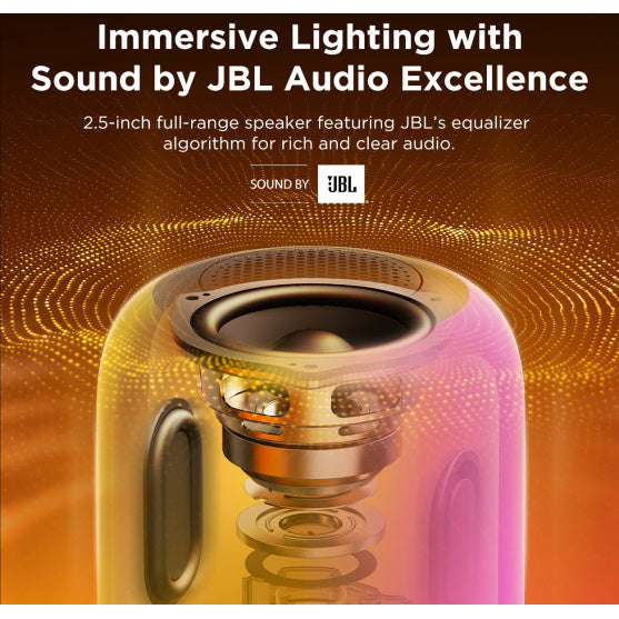 Stolní lampa s reproduktorem Govee Table Lamp 2 RGBW Sound by JBL – bílá