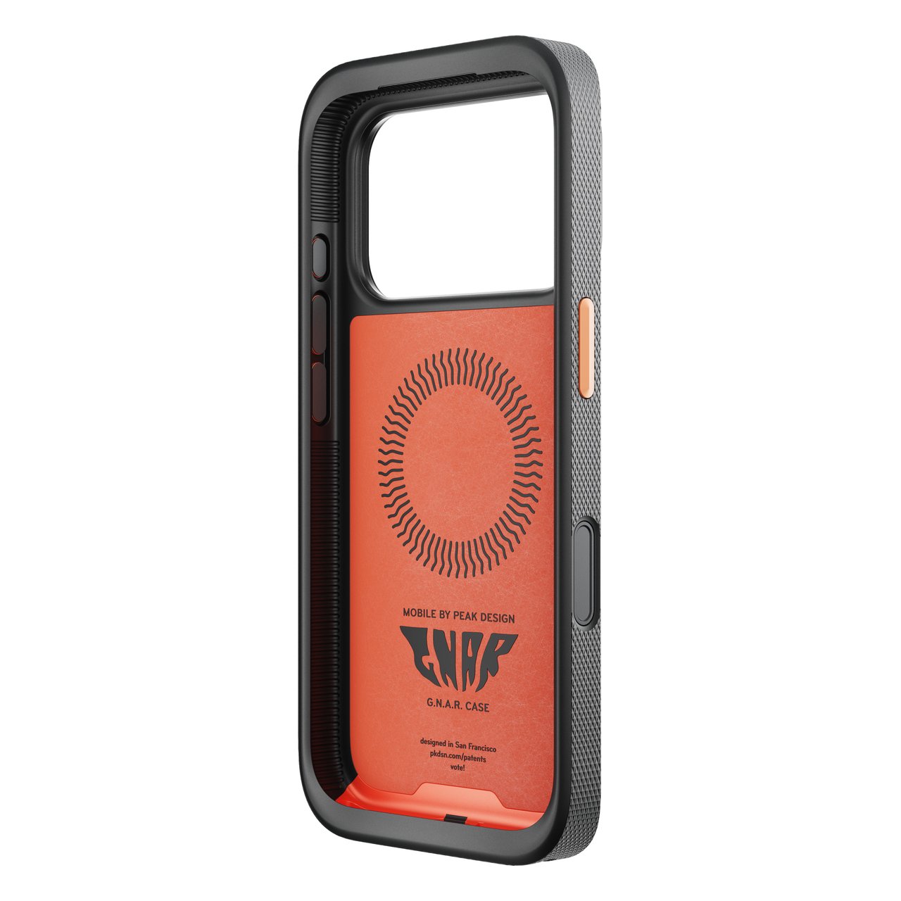 Kryt pro iPhone 17 Pro Peak Design Mobile GNAR Case - korálově červený