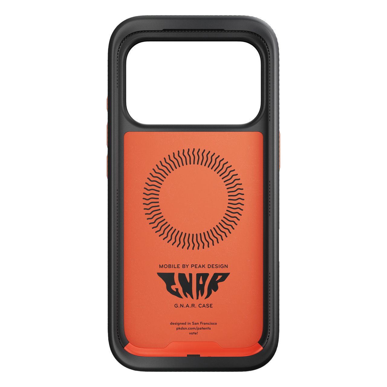 Kryt pro iPhone 17 Pro Peak Design Mobile GNAR Case - korálově červený
