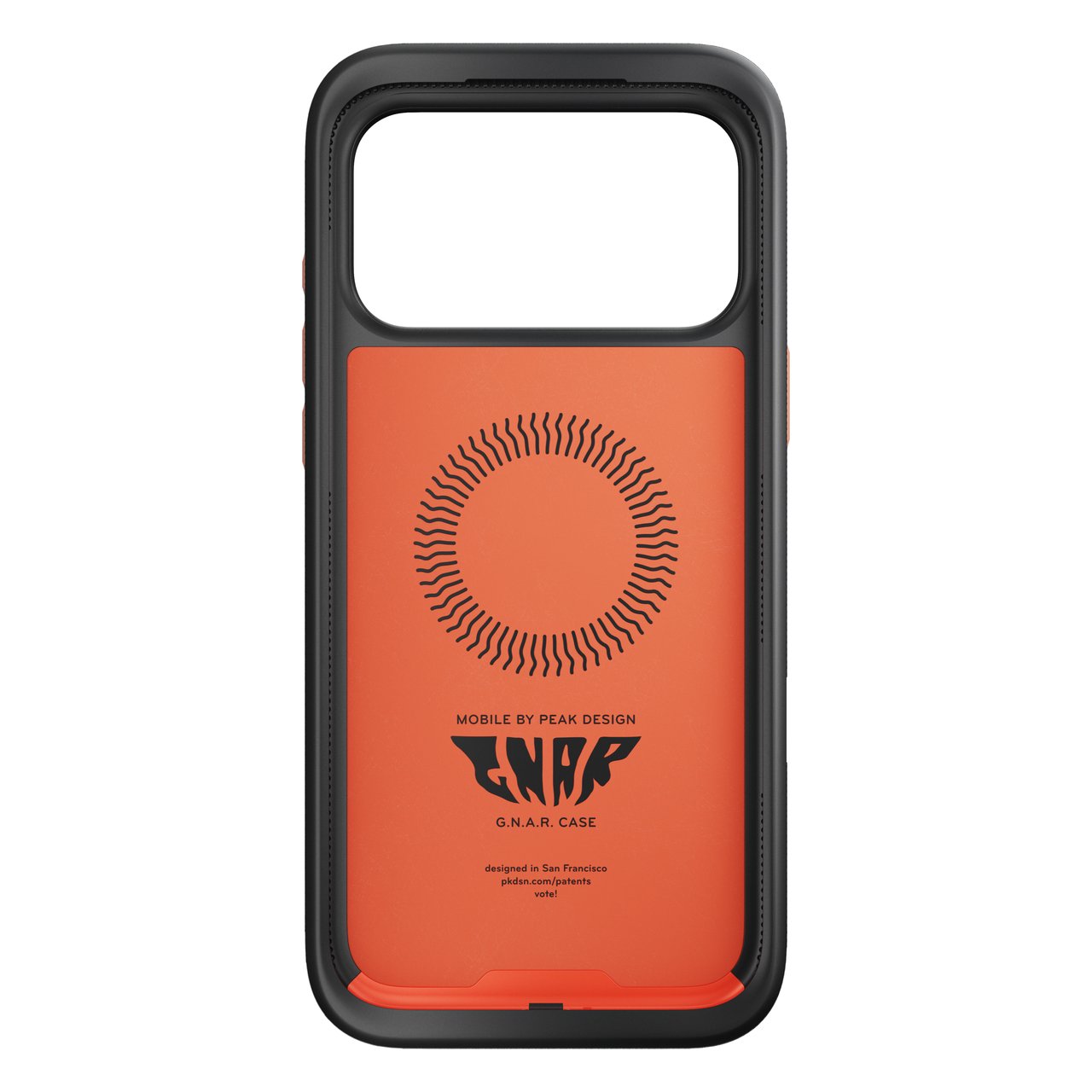 Kryt pro iPhone 17 Pro Max Peak Design Mobile GNAR Case - korálově červený