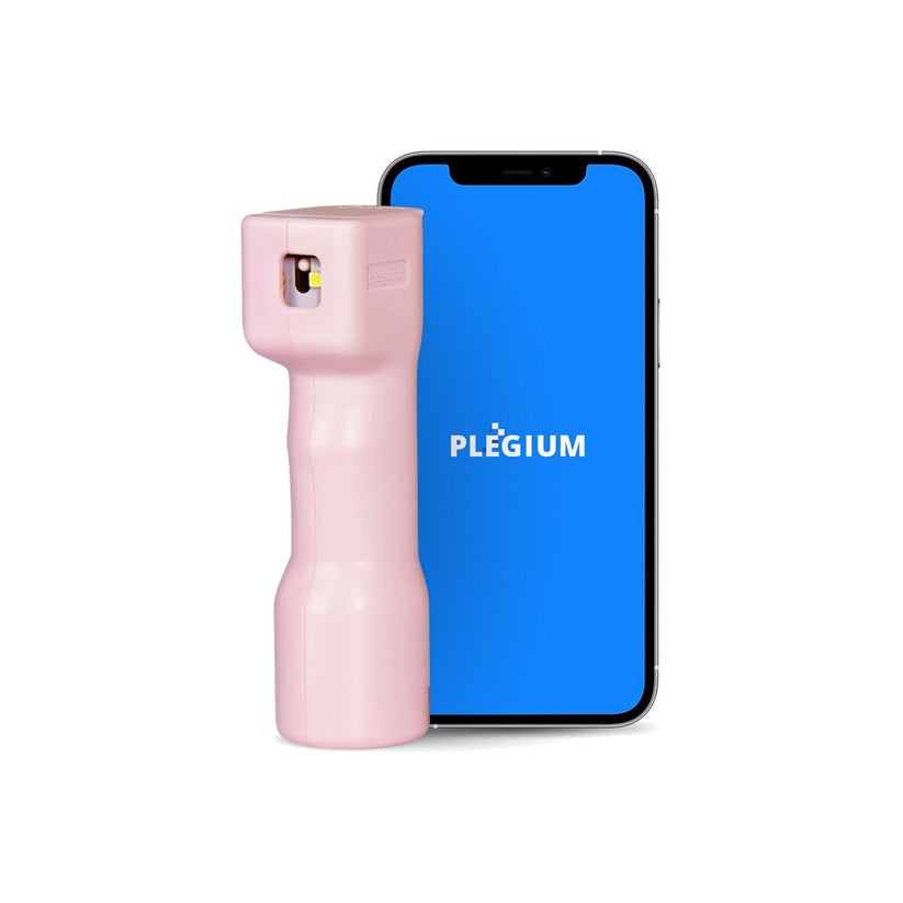 Chytrý pepřový sprej Plegium smart - růžový - iSTYLE CZ
