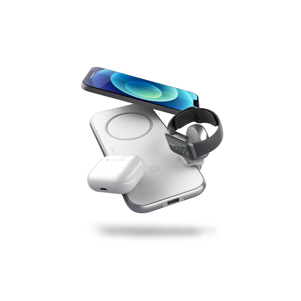 Bezdrátová nabíječka ZENS 4-in-1 MagSafe 45W – bílá